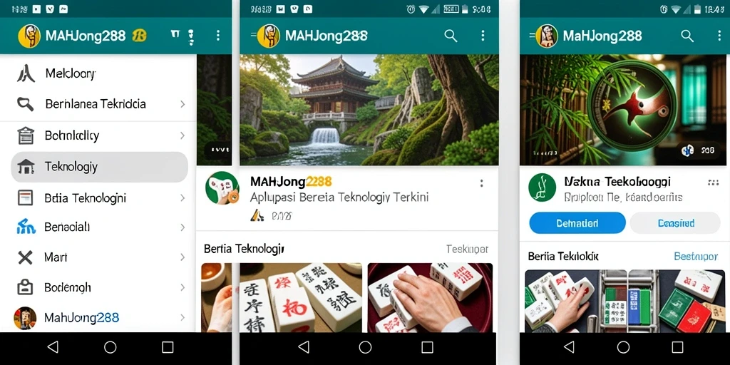 Tampilan antarmuka MAHJONG288 yang modern dan intuitif.